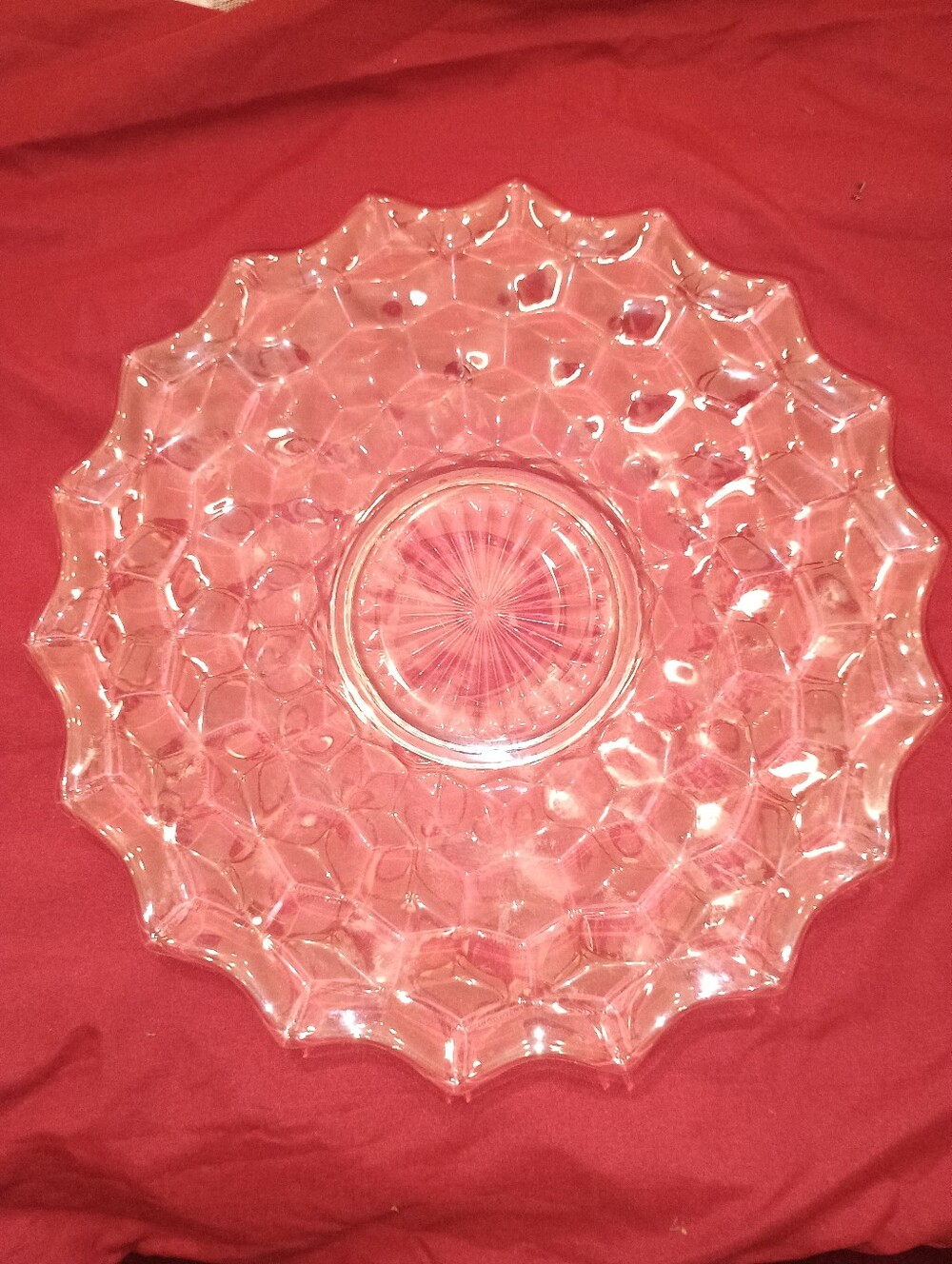 Fostoria American Clear 10" 11” Sandwich Plate